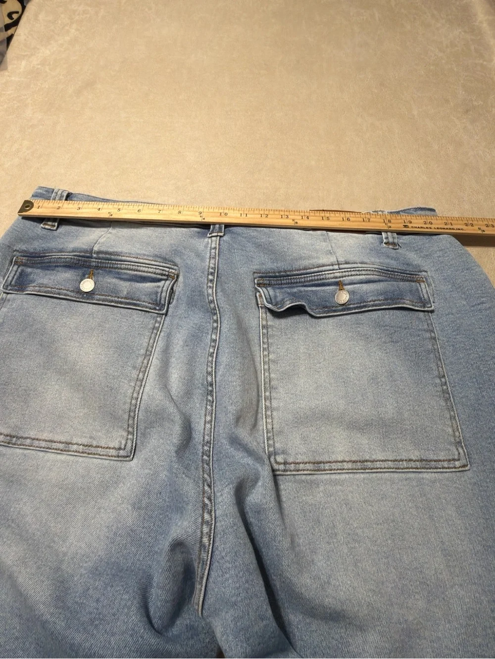 Judy Blue Wide Leg Cargo Jeans w/Stretch. Women's Size 22W